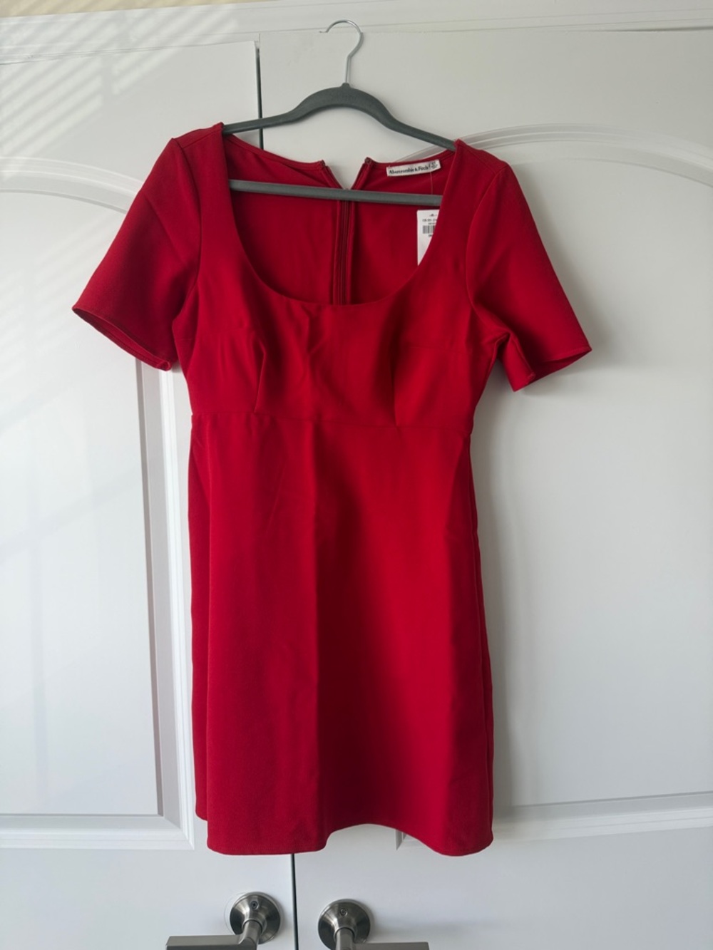 NWT Abercrombie & Fitch Red Mini Dress, Size Small Tall.